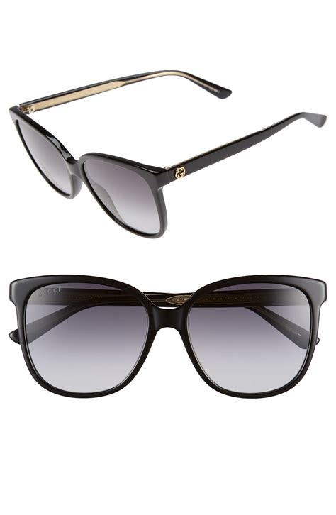 gucci 55mm rectangle sunglasses|gucci sunglasses clearance.